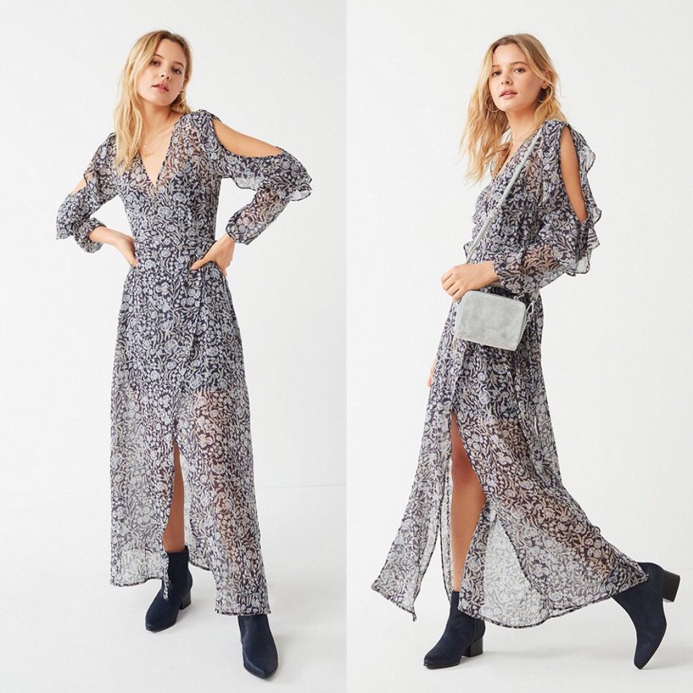 NWT The Fifth Label • Ruffle Wrap Maxi Dress